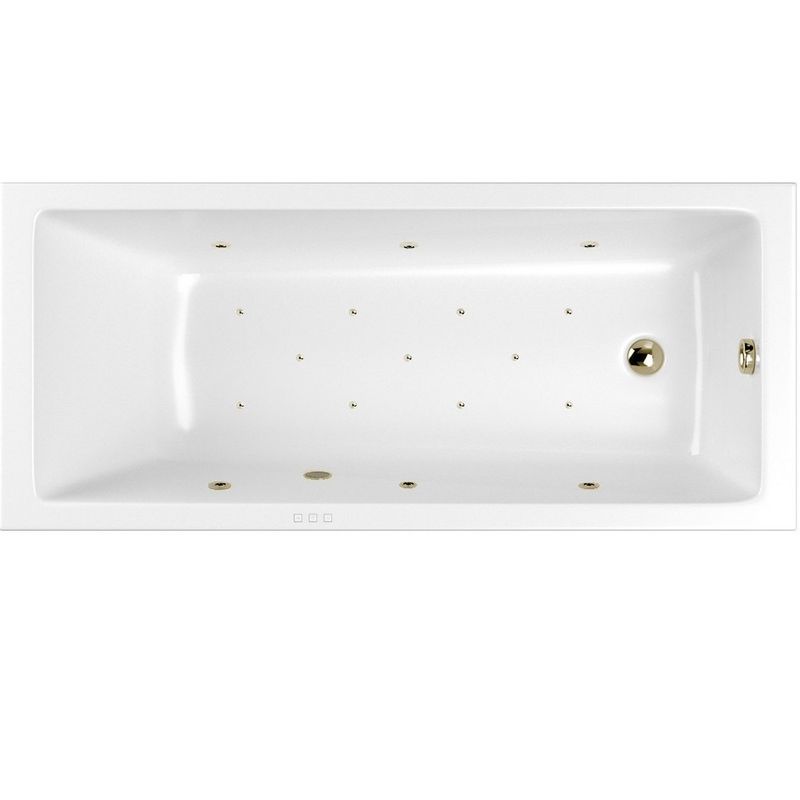 Ванна гидромассажная встраиваемая Whitecross Wave Slim RELAX 0111.170075.100.RELAX.BR 170x75 (бронза, белый), каркас, слив-перелив