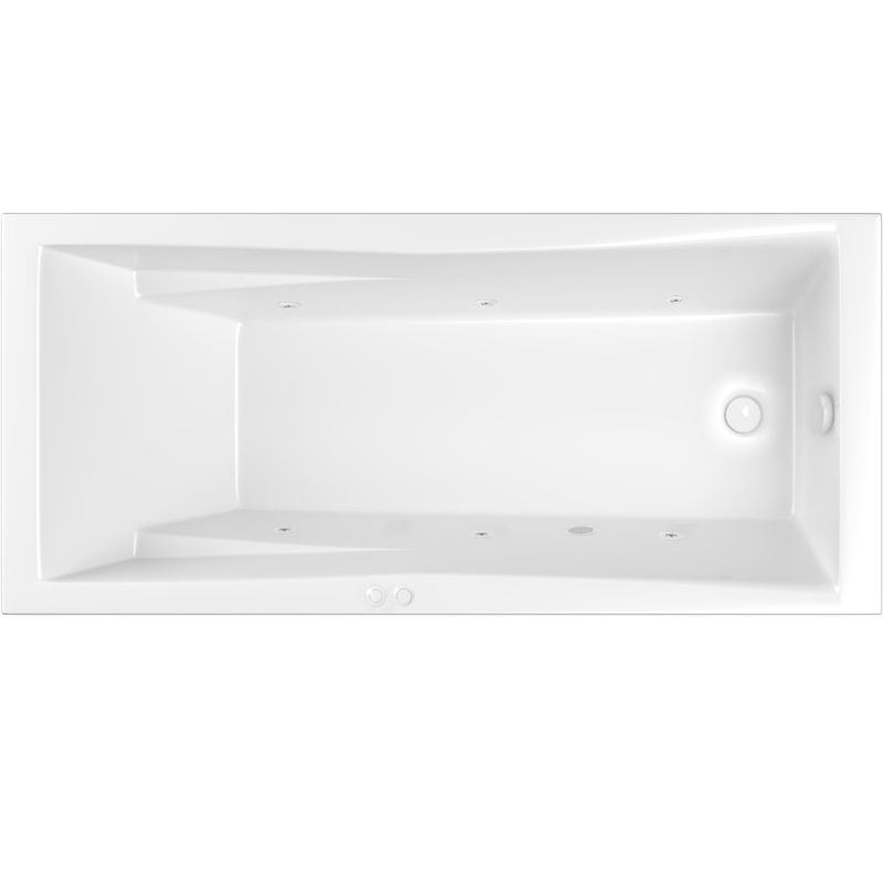 Ванна гидромассажная Whitecross Palace SOFT 0104.170075.100.SOFT.WH 170x75 (белый глянцевый), каркас, слив-перелив