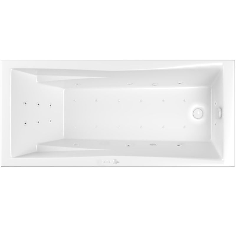 Ванна гидромассажная Whitecross Palace ULTRA 0104.170075.100.ULTRA.WH 170x75 (белый глянцевый), каркас, слив-перелив