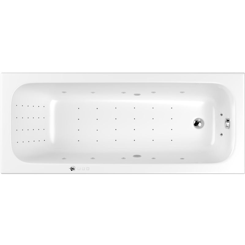 Ванна гидромассажная Whitecross Vibe NANO 0105.170070.100.NANO.CR 170x70 (белый глянцевый, хром), каркас, слив-перелив