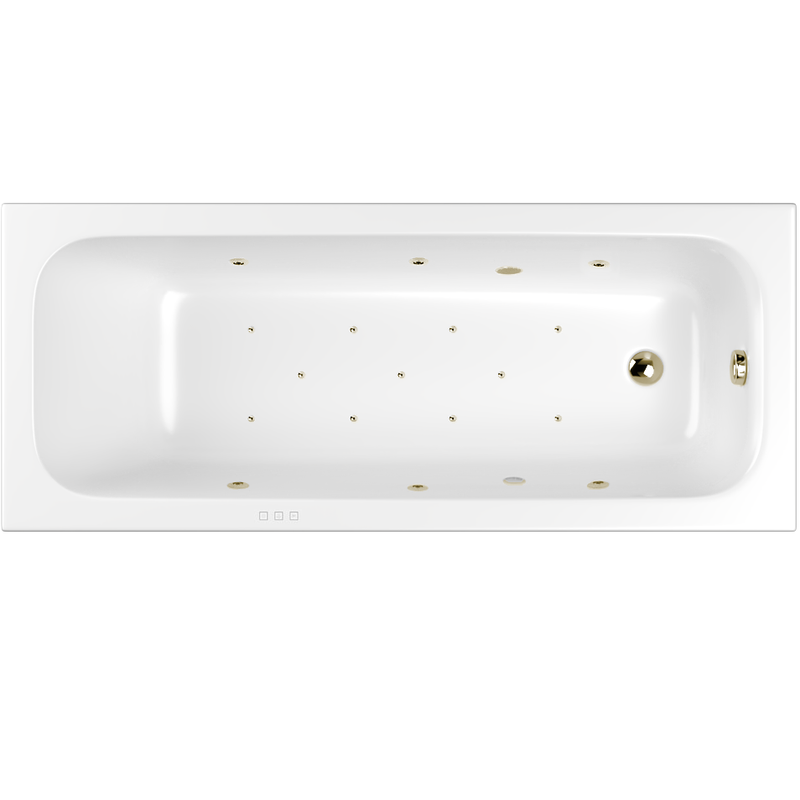 Ванна гидромассажная Whitecross Vibe RELAX 0105.180075.100.RELAX.BR 180x75 (бронза, белый), каркас, слив-перелив