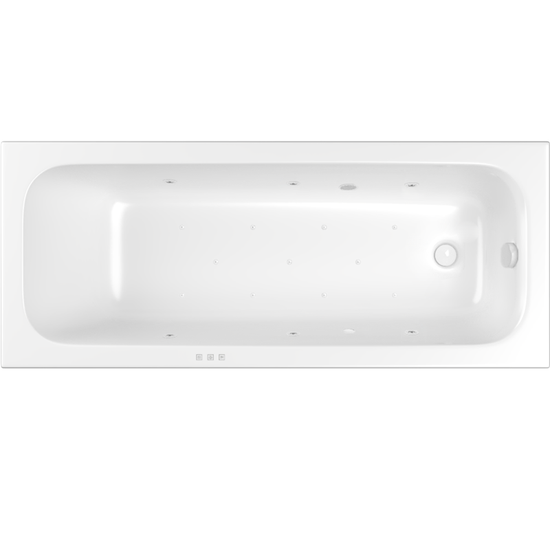Ванна гидромассажная Whitecross Vibe RELAX 0105.180075.100.RELAX.WH 180x75 (белый), каркас, слив-перелив