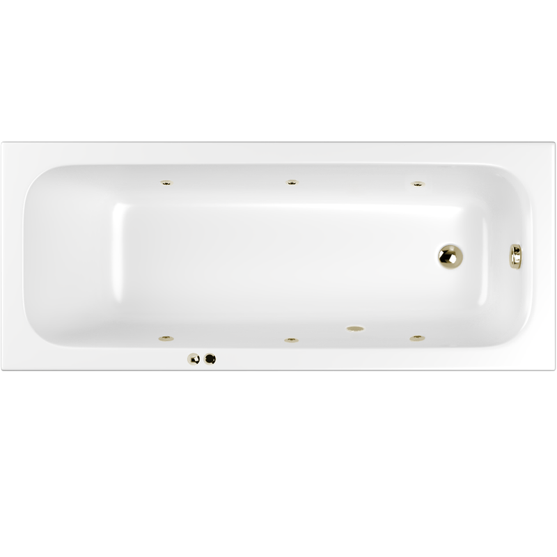 Ванна гидромассажная Whitecross Vibe SOFT 0105.180075.100.SOFT.BR 180x75 (бронза, белый), каркас, слив-перелив