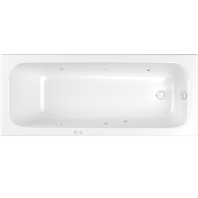 Ванна гидромассажная Whitecross Vibe SOFT 0105.180075.100.SOFT.WH 180x75 (белый), каркас, слив-перелив