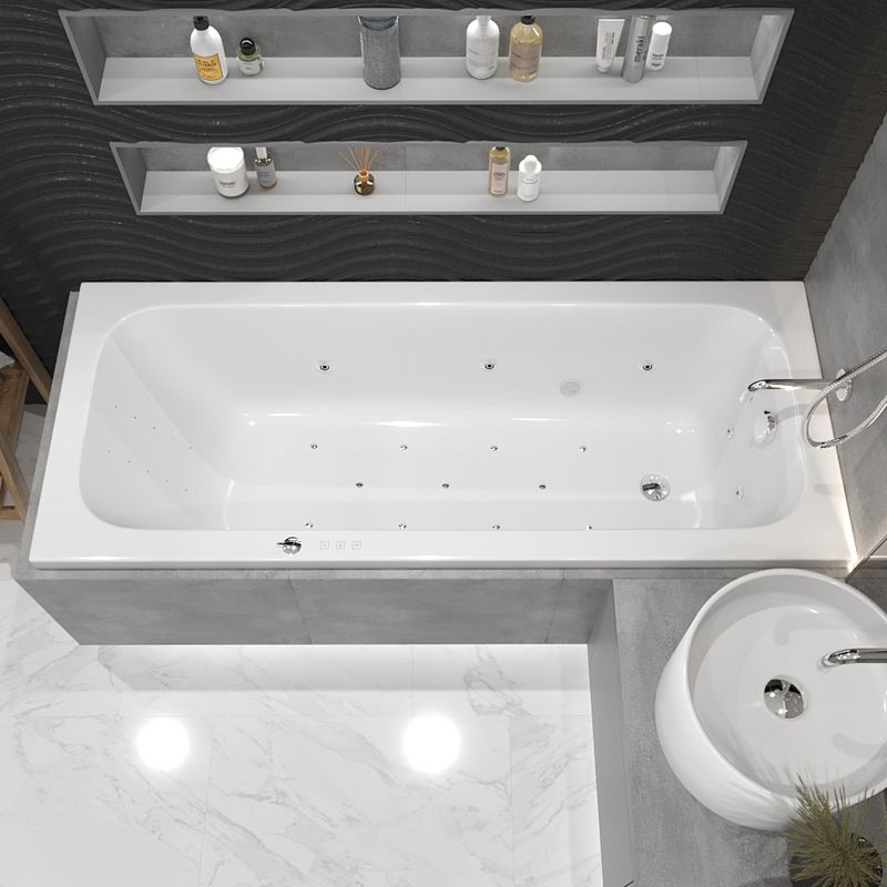 Ванна гидромассажная Whitecross Vibe ULTRA NANO 0105.170070.100.ULTRANANO.CR 170x70 (белый глянцевый, хром), каркас, слив-перелив