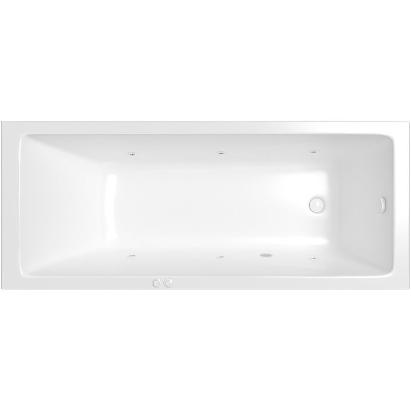 Ванна гидромассажная Whitecross Wave SOFT 0101.170075.100.SOFT.WH 170x75 (белый глянцевый), каркас, слив-перелив