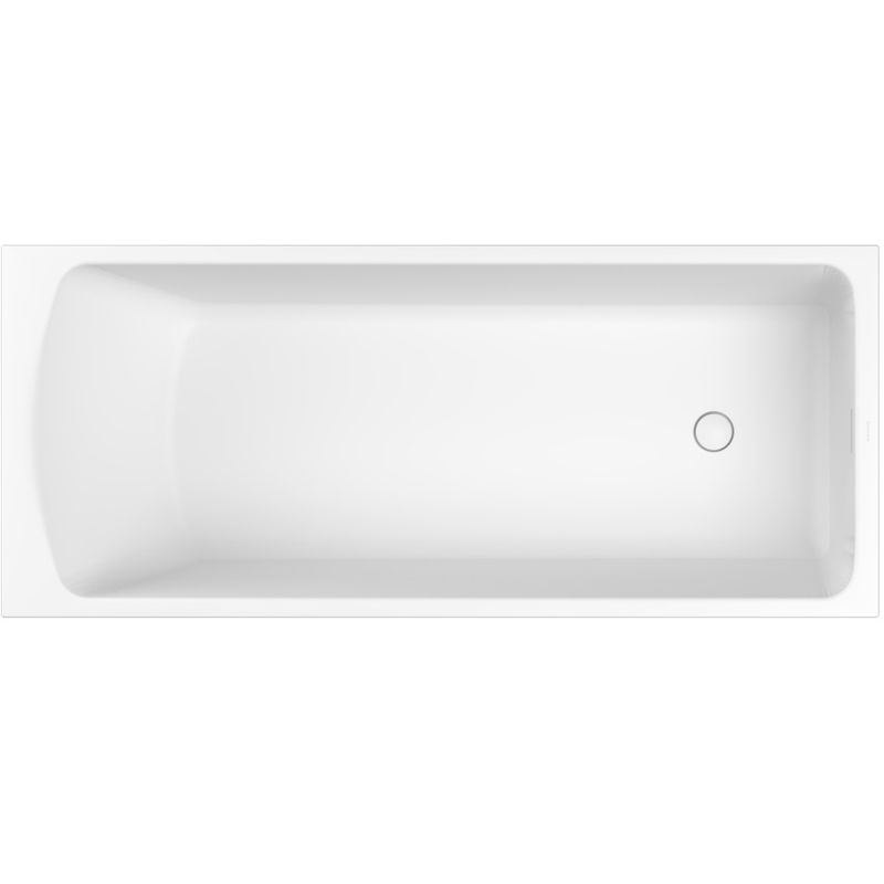 Ванна пристенная 165x70 см, Whitecross Coin 0224.165070.200 (белый матовый), иск. камень