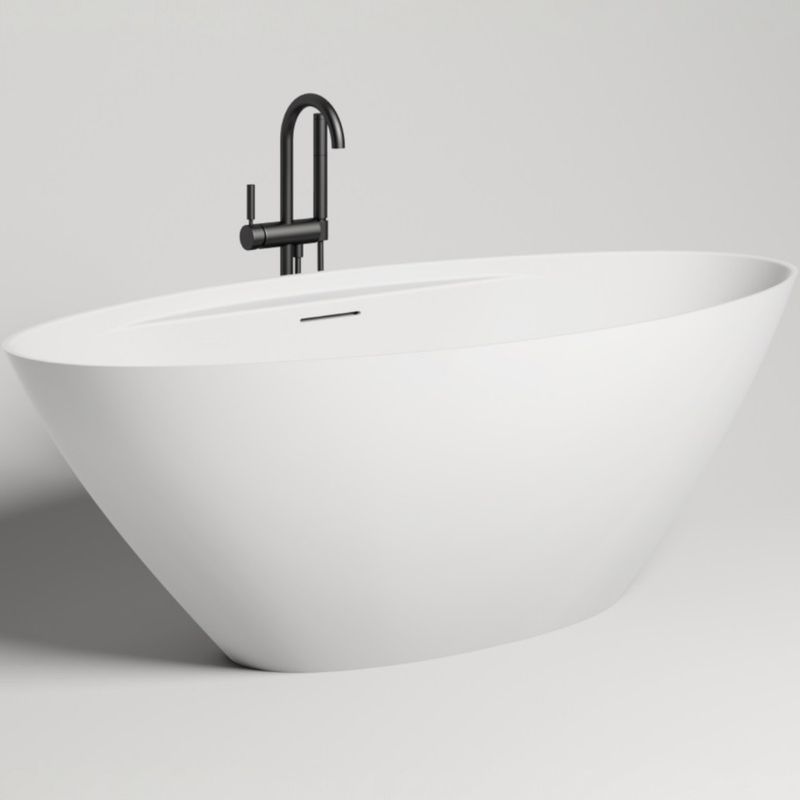 Ванна отдельностоящая Salini Diva S-Sense 102211G 178x85.5x60 (белый глянцевый), донный клапан, сифон, слив-перелив