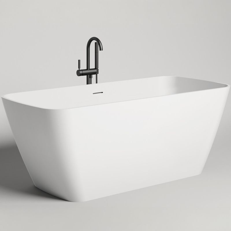 Ванна отдельностоящая Salini S-Stone Agatha 100221M 179x82x65.5 (белый матовый), донный клапан, сифон, слив-перелив