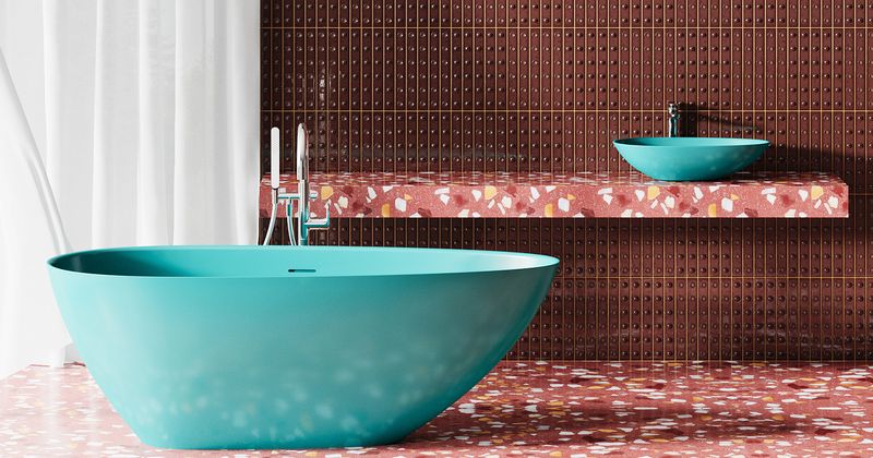 Ванна отдельностоящая Salini S-Stone Paola 1015203MF 160x80x60 (покраска RAL полностью, матовый), донный клапан, сифон, слив-перелив