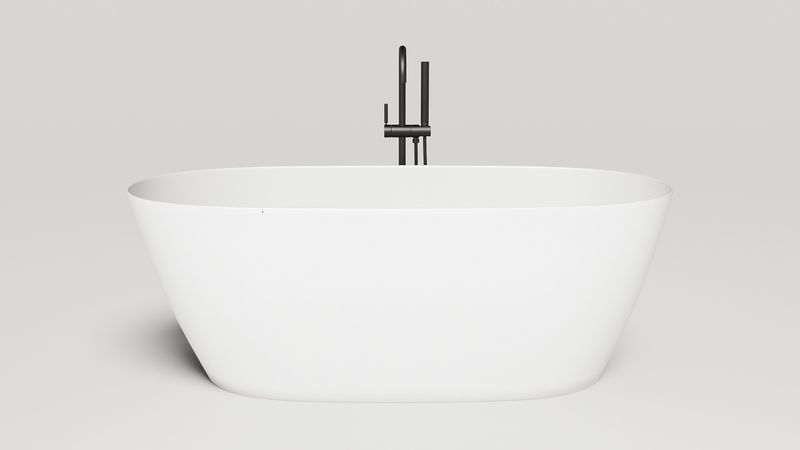 Ванна отдельностоящая Salini Sofia Light S-Sense 103611GF 164x76x58 (покраска RAL полностью, глянцевый), донный клапан, сифон, без перелива