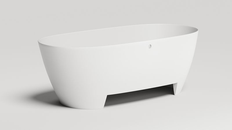 Ванна отдельностоящая Salini Sofia Light S-Sense 103711G 164.5x75.5x58 (белый глянцевый), донный клапан, сифон