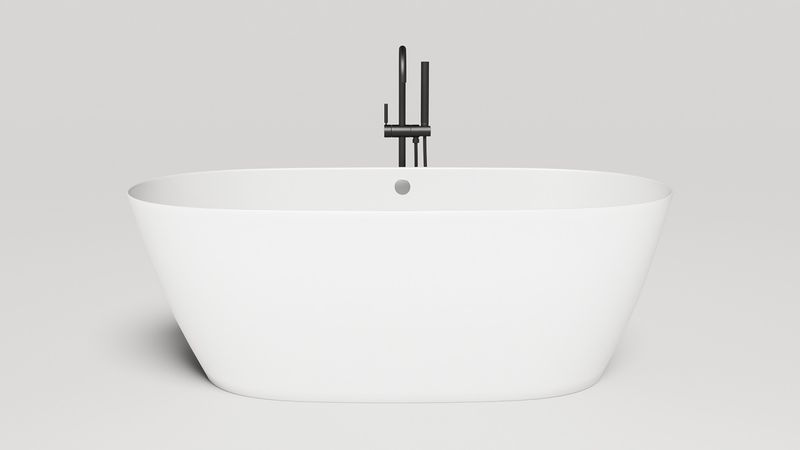 Ванна отдельностоящая Salini Sofia Light S-Sense 103711G 164.5x75.5x58 (белый глянцевый), донный клапан, сифон