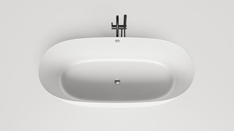Ванна отдельностоящая Salini Sofia Light S-Sense 103711G 164.5x75.5x58 (белый глянцевый), донный клапан, сифон
