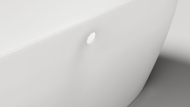 Ванна отдельностоящая Salini Sofia Light S-Sense 103711GF 164.5x75.5x58 (покраска RAL полностью, глянцевый), донный клапан, сифон