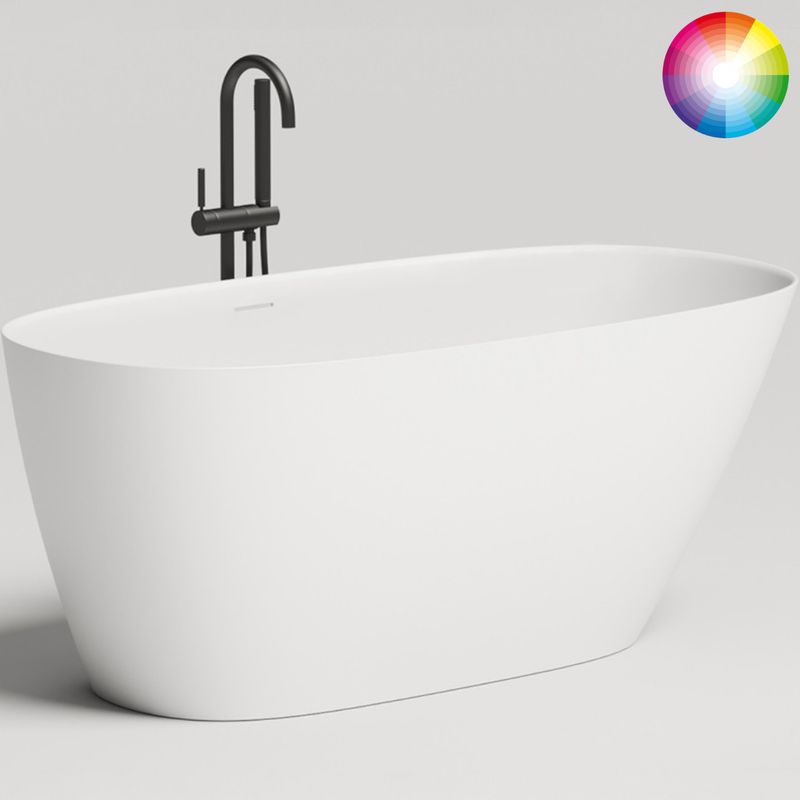 Ванна отдельностоящая Salini Sofia S-Sense 102518GF 150x75x60.5 (покраска RAL полностью, глянцевый), донный клапан, сифон, слив-перелив