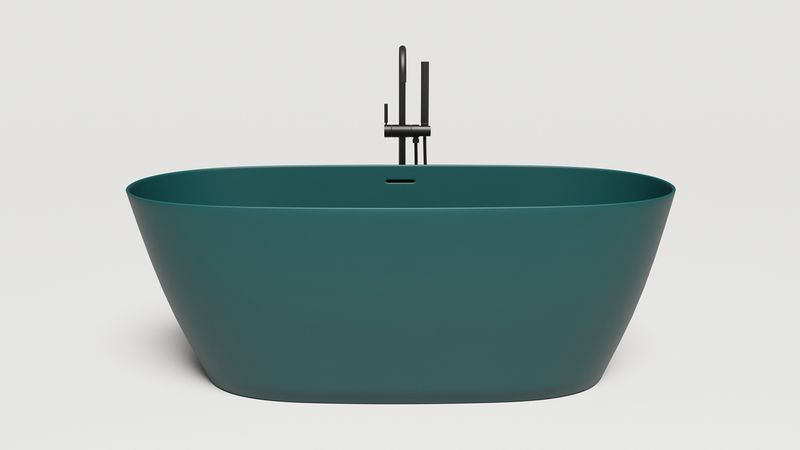 Ванна отдельностоящая Salini Sofia S-Stone 102521MF 163x75x58 (покраска RAL полностью, матовый), донный клапан, сифон, слив-перелив