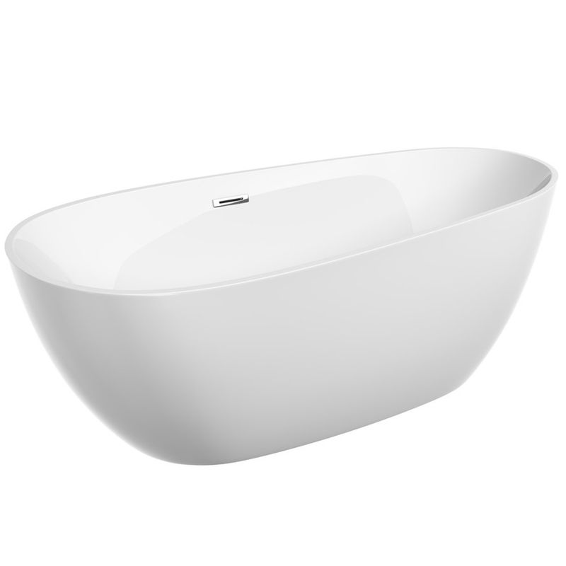 Ванна отдельностоящая Sancos Avocado FB18 170x80 (белый), со сливом-переливом