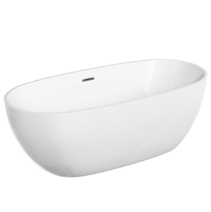 Ванна отдельностоящая Sancos Flo FB02 170x80 (белый), со сливом-переливом