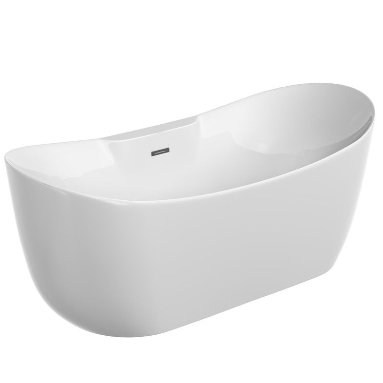 Ванна отдельностоящая Sancos Jazz FB17 170x80 (белый), со сливом-переливом