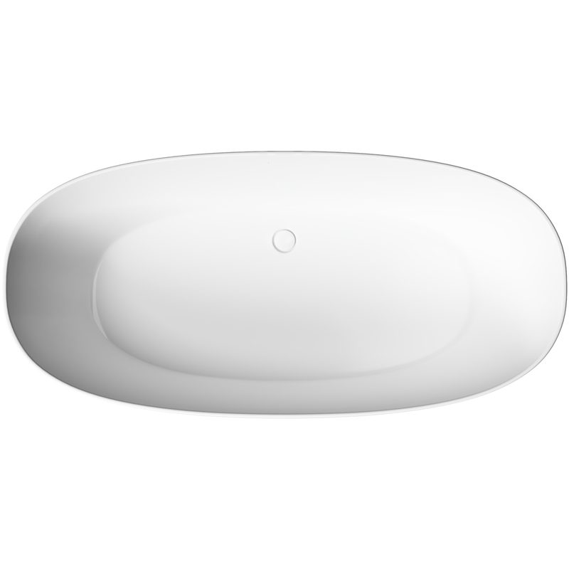 Ванна отдельностоящая Sancos Овал (Oval) FB21 170x80x58 (белый глянцевый), со сливом-переливом