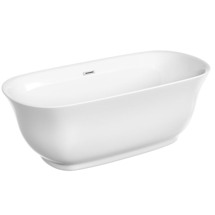 Ванна отдельностоящая Sancos Viva FB08 170x80 (белый), со сливом-переливом