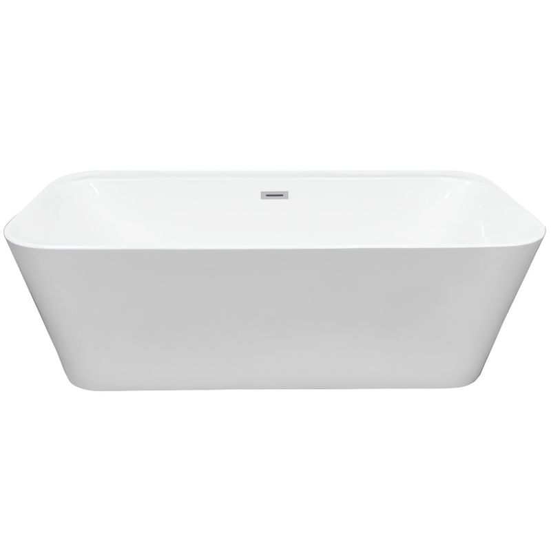 Ванна отдельностоящая Vincea VBT-401-1700MW 170x80 (белый матовый), слив-перелив в комплекте