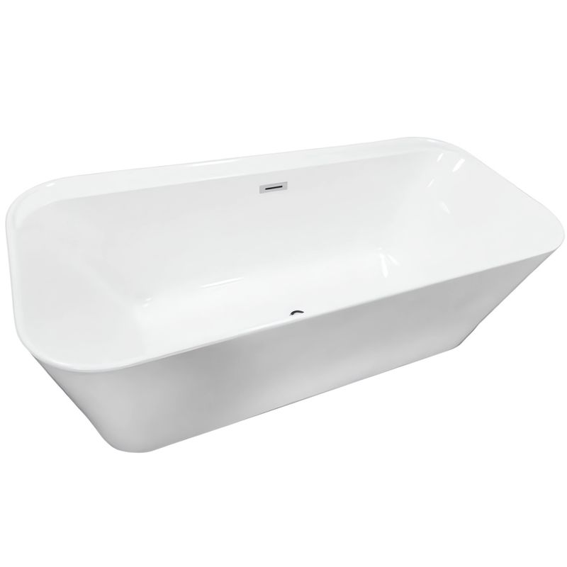 Ванна отдельностоящая Vincea VBT-401-1700MW 170x80 (белый матовый), слив-перелив в комплекте