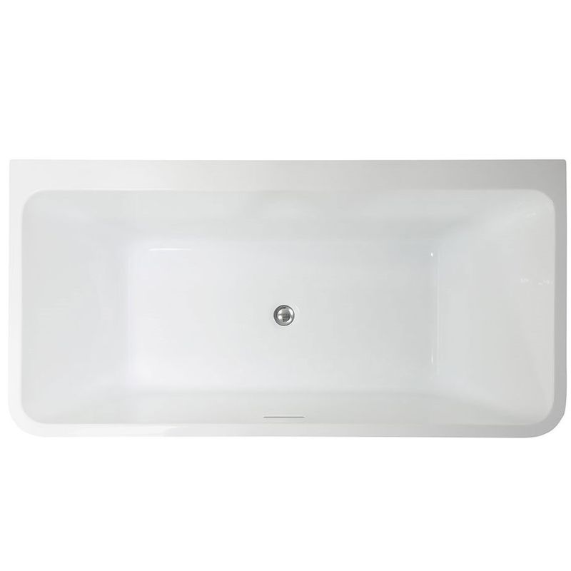 Ванна отдельностоящая Vincea VBT-425-1700 170x80 (белый), щелевой-перелив в комплекте