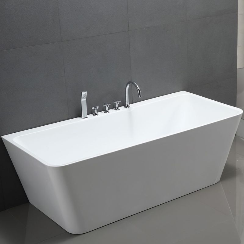 Ванна отдельностоящая Vincea VBT-425-1700 170x80 (белый), щелевой-перелив в комплекте