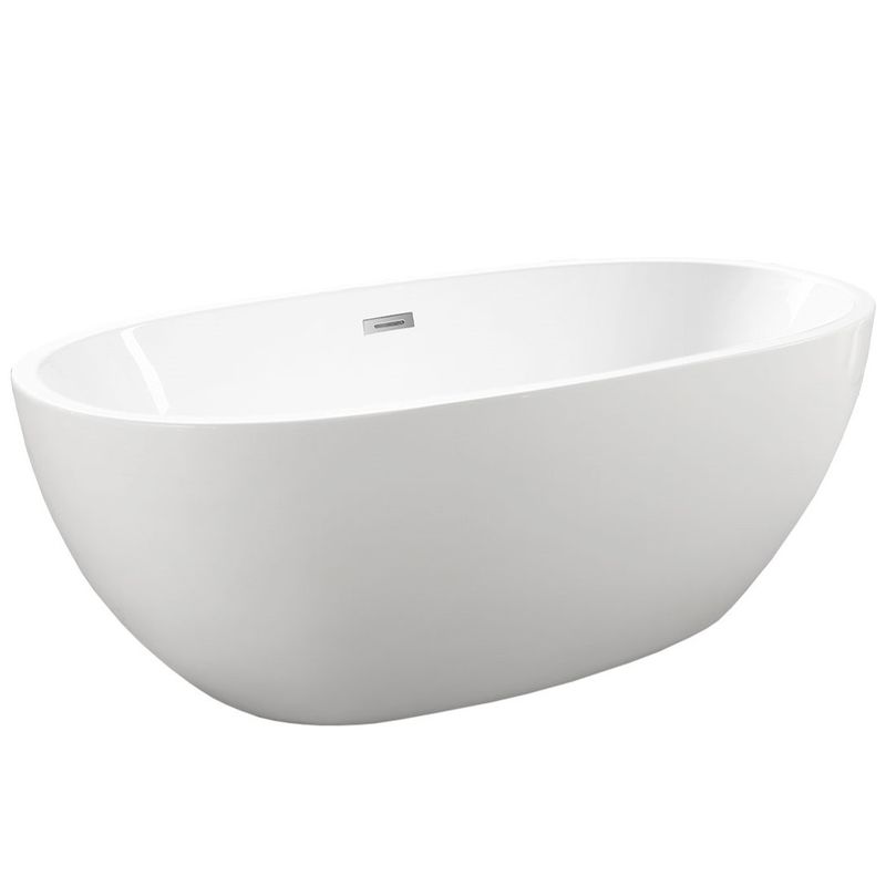 Ванна отдельностоящая Vincea VBT-509 165x75 (белый) , слив-перелив в комплекте