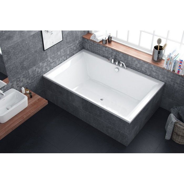 Ванна пристенная акриловая Excellent Crown Lux WAEX.CRO19WH 190x120 (белый глянцевый), без слива-перелива 