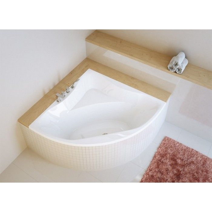 Ванна пристенная акриловая Excellent Glamour WAEX.GLA15WH 150x150 (белый глянцевый), без слива-перелива