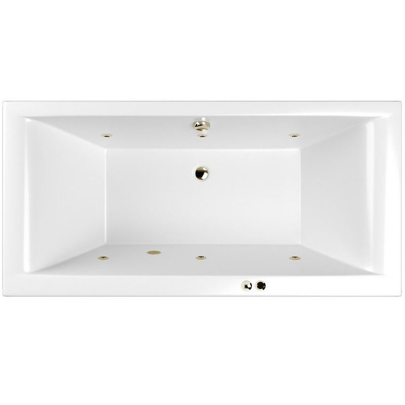 Ванна гидромассажная акриловая Whitecross Savia Duo SOFT 0103.170080.100.SOFT.BR 170x80 (белый глянцевый, бронза), каркас, слив-перелив