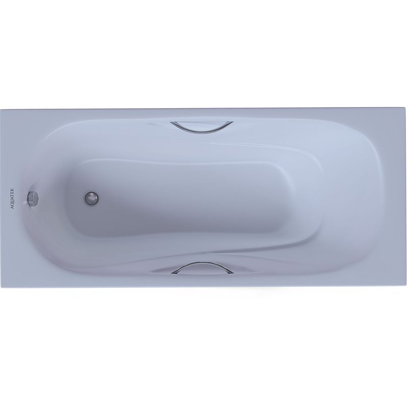 Ванна чугунная Aquatek Гамма AQ8050FH-00 150x75 (белый), ножки и ручки в комплекте, встраиваемая