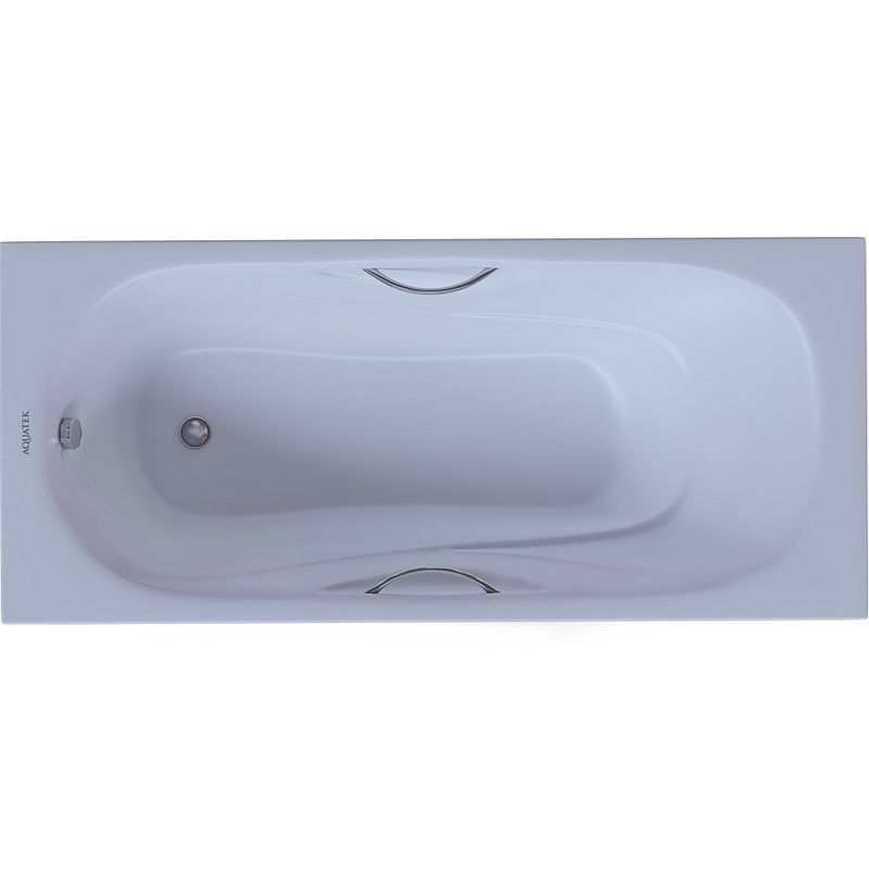 Ванна чугунная Aquatek Гамма AQ8070FH-00 170x75 (белый), ножки и ручки  в комплекте, встраиваемая