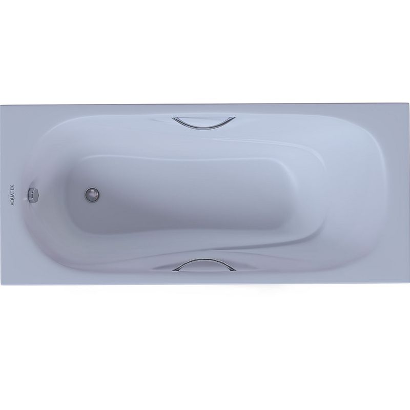 Ванна чугунная Aquatek Гамма AQ8080FH-00 180x80 (белый), ножки и ручки в комплекте, встраиваемая