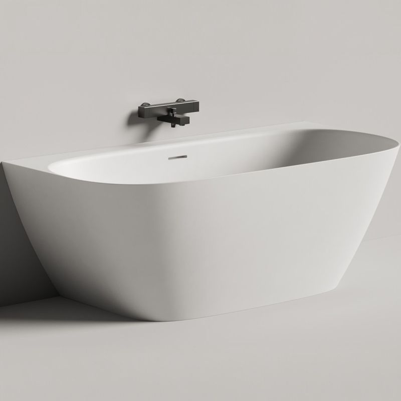 Ванна пристенная Salini S-Sense Sofia Wall 102517G 160x80x59 (белый глянцевый), донный клапан, сифон, слив-перелив