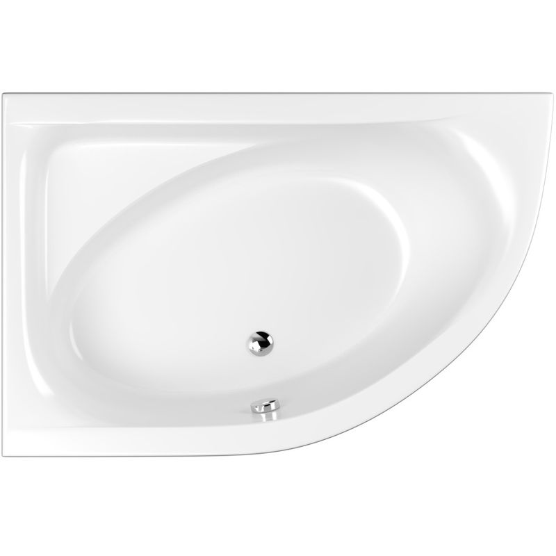 Ванна пристенная угловая Whitecross Aquarella 0108.170110.100 170x110 (белый глянцевый), без слива-перелива, левая