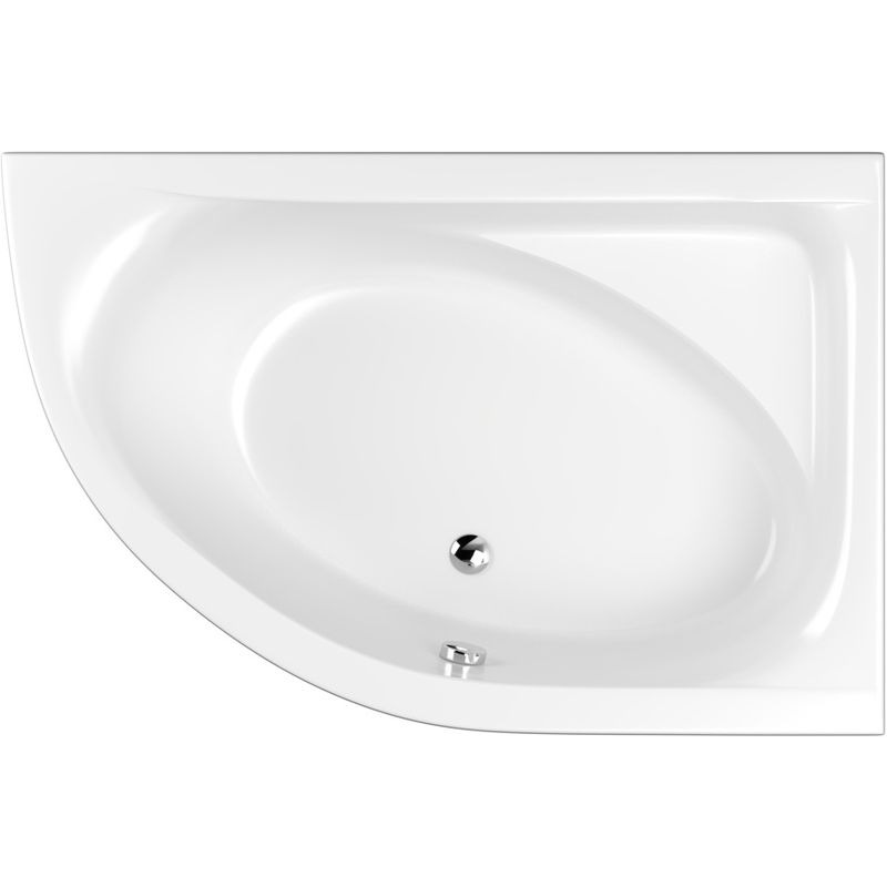 Ванна пристенная угловая Whitecross Aquarella 0109.170110.100 170x110 (белый глянцевый), без слива-перелива, правая