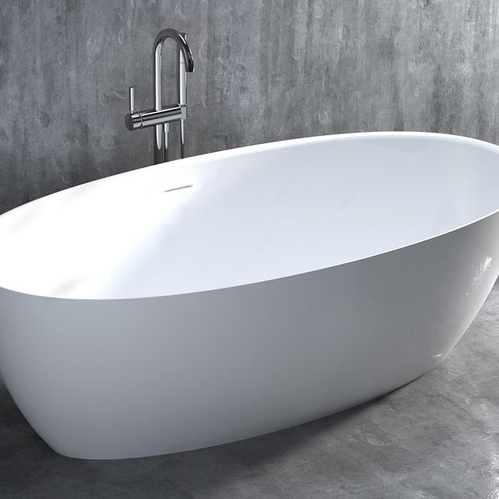 Ванна свободностоящая Salini S-Sense Alda Nuova 101911G 178x92x58 (белый глянцевый), донный клапан, сифон, слив-перелив
