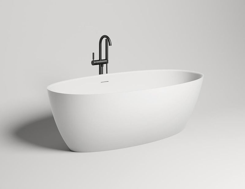 Ванна свободностоящая Salini S-Sense Alda Nuova 101911G 178x92x58 (белый глянцевый), донный клапан, сифон, слив-перелив