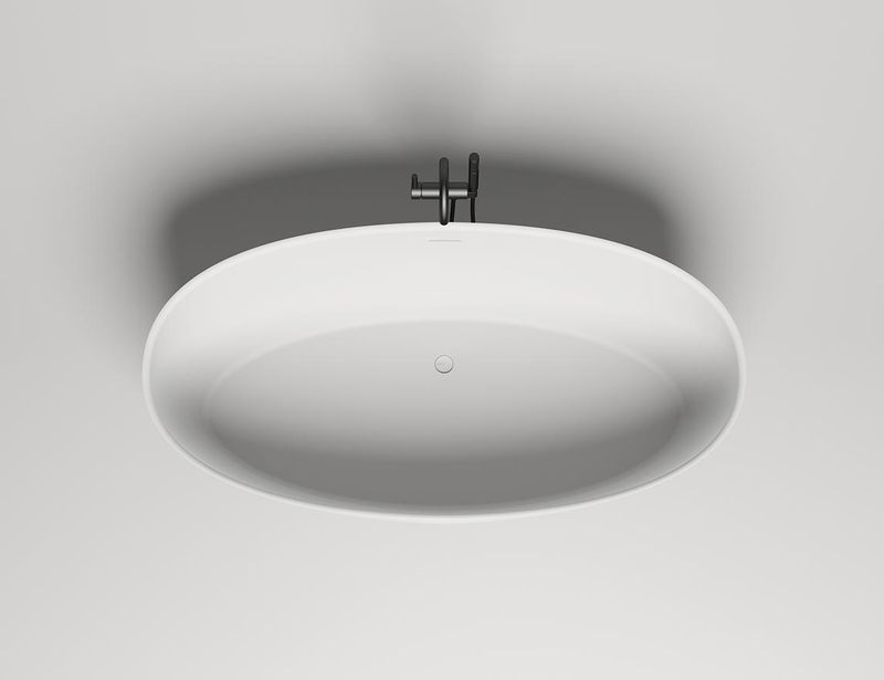 Ванна свободностоящая Salini S-Sense Alda Nuova 101911G 178x92x58 (белый глянцевый), донный клапан, сифон, слив-перелив