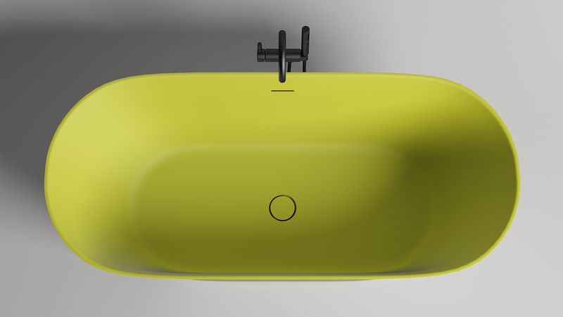 Ванна свободностоящая Salini S-Sense Mona 102911GF 180.7х81.5х59 (покраска полностью), донный клапан, сифон, слив-перелив