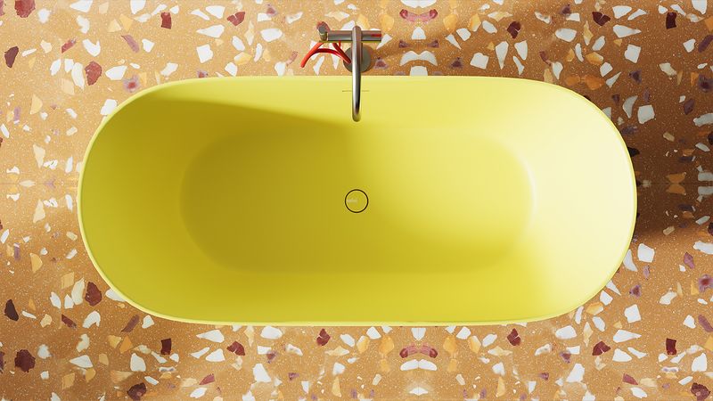 Ванна свободностоящая Salini S-Sense Mona 102911GF 180.7х81.5х59 (покраска полностью), донный клапан, сифон, слив-перелив