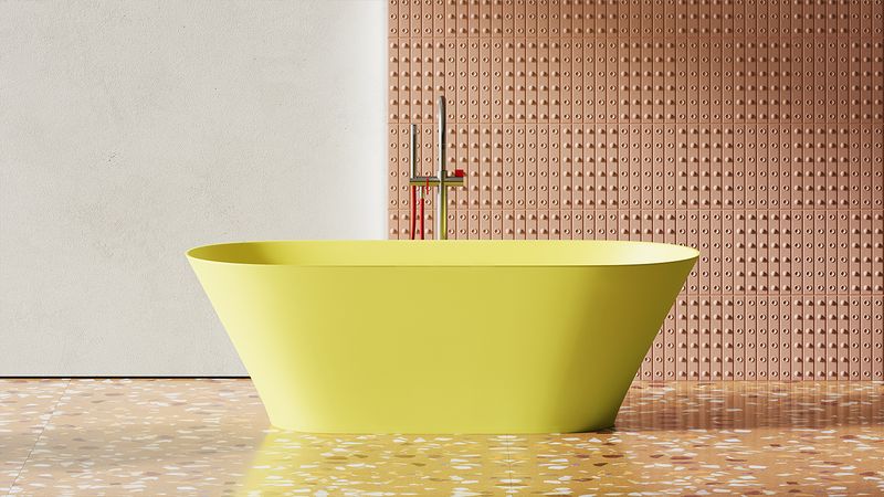 Ванна свободностоящая Salini S-Sense Mona 102912GF 170х72х58.5 (покраска полностью), донный клапан, сифон, слив-перелив