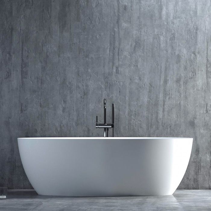 Ванна свободностоящая Salini S-Stone Alda 101911SMF 175.5x91x58 (покраска RAL полностью), донный клапан, сифон, слив-перелив