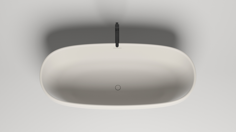 Ванна свободностоящая Salini S-Stone Greca 103121MF 180x80x60 (покраска по RAL полностью), донный клапан, сифон, слив-перелив