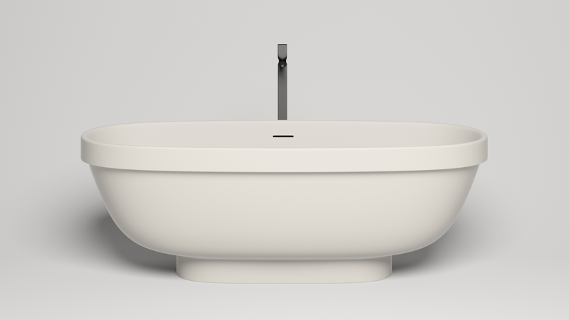 Ванна свободностоящая Salini S-Stone Greca 103121MF 180x80x60 (покраска по RAL полностью), донный клапан, сифон, слив-перелив