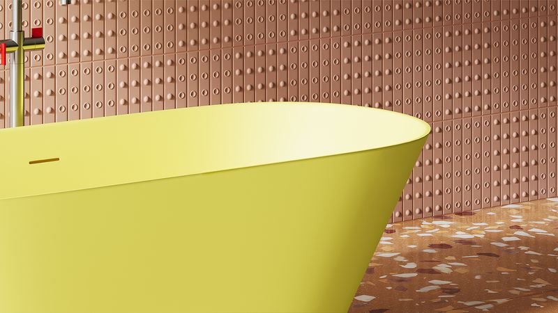 Ванна свободностоящая Salini S-Stone Mona 102922MF 170х72х58.5 (покраска полностью), донный клапан, сифон, слив-перелив